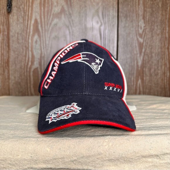 NFL Other - Vintage NFL New England Patriots Hat Super Bowl XXXVI 36 Champions Reebok Cap